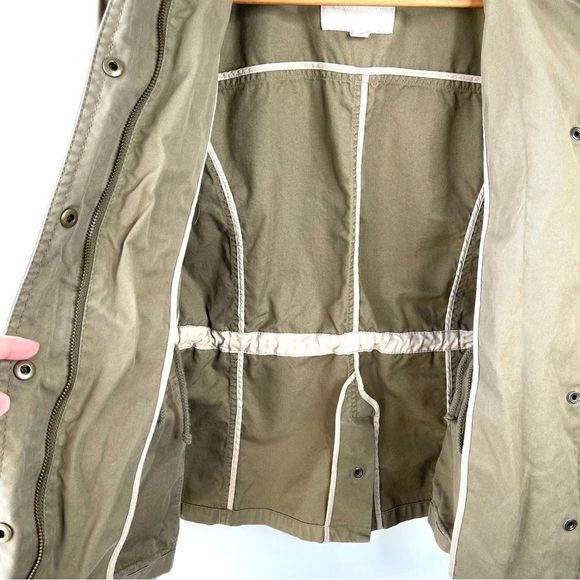Banana Republic Utility Military Olive Green Coat Size Small - Picture 4 of 11